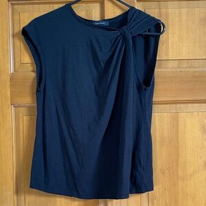 Sanctuary Black Shoulder Knot Tank